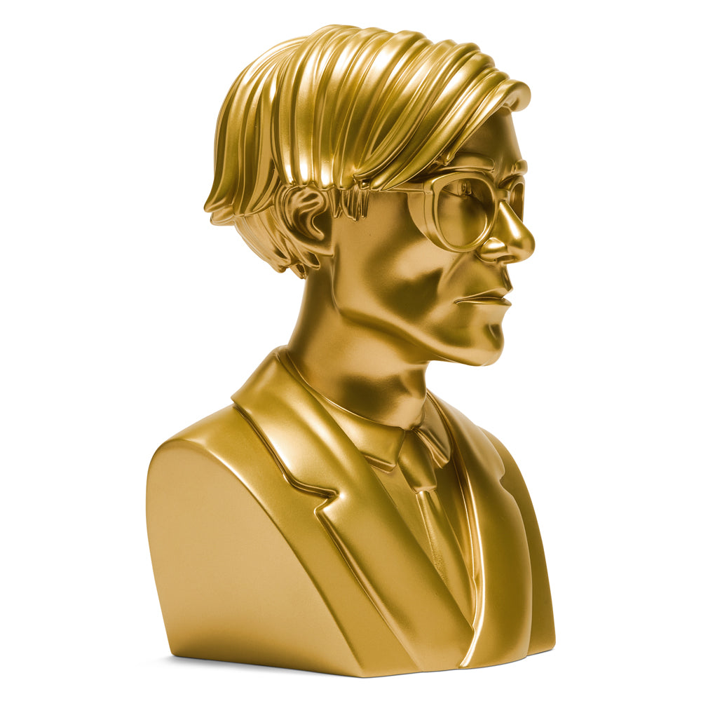 Andy Warhol 12" The Bust Vinyl Art Sculpture - Gold Edition - Limited edition of 200 - Kidrobot