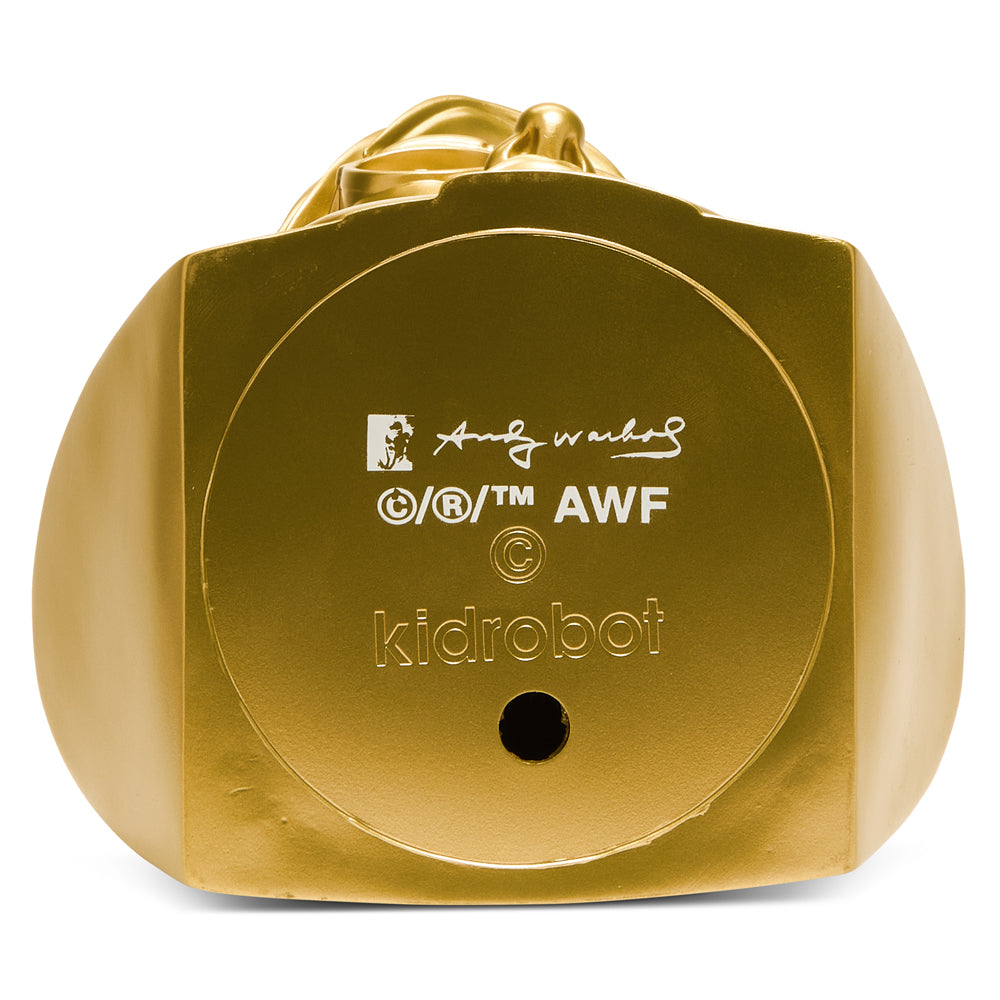 Andy Warhol 12" The Bust Vinyl Art Sculpture - Gold Edition - Limited edition of 200 - Kidrobot