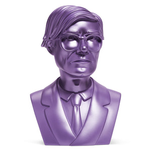 Andy Warhol 12" The Bust Vinyl Art Sculpture - Lavender Edition (SDCC 2022 Exclusive) - Kidrobot - Shop Designer Art Toys at Kidrobot.com