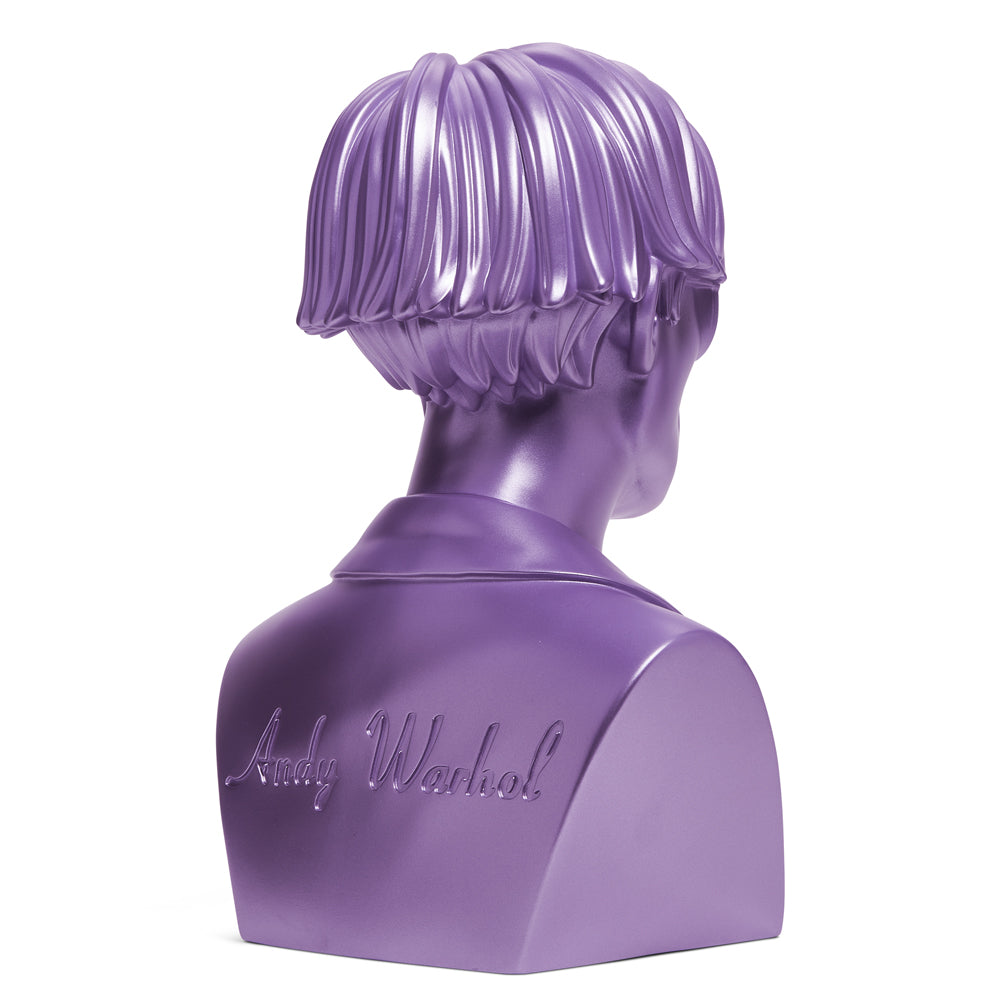 Andy Warhol 12" The Bust Vinyl Art Sculpture - Lavender Edition (SDCC 2022 Exclusive) - Kidrobot - Shop Designer Art Toys at Kidrobot.com