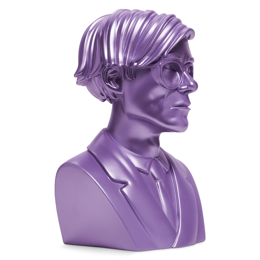 Andy Warhol 12" The Bust Vinyl Art Sculpture - Lavender Edition (SDCC 2022 Exclusive) - Kidrobot - Shop Designer Art Toys at Kidrobot.com