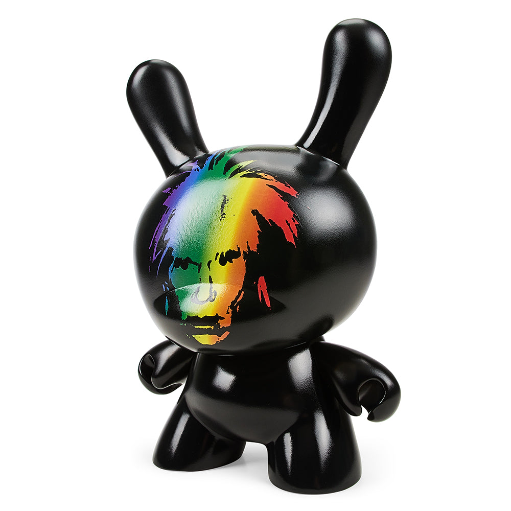 Andy Warhol Fright Wig Self-Portrait 8" Masterpiece Dunny Vinyl Figure - Rainbow Edition (SDCC 2022 Exclusive) - Kidrobot - Shop Designer Art Toys at Kidrobot.com