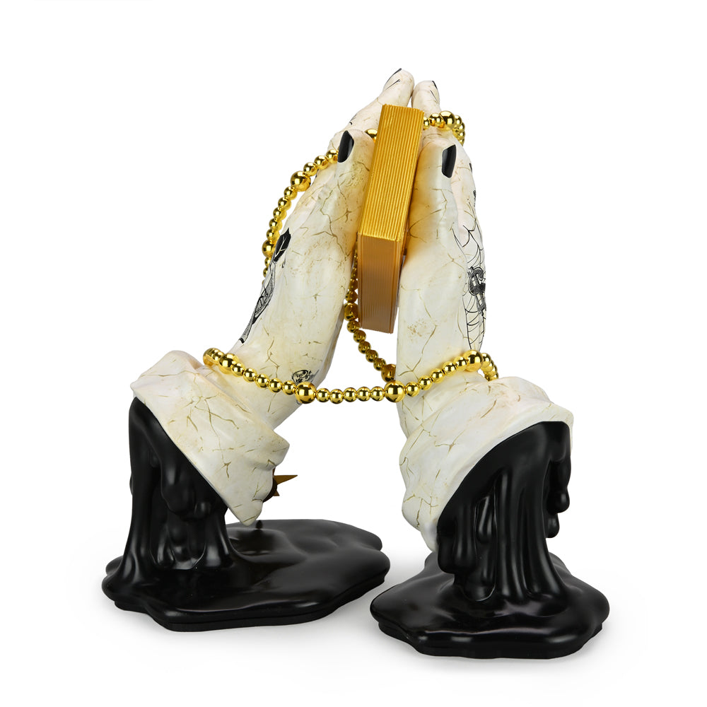 Let Us Prey 10" Vinyl Art Figure by Frank Kozik - Exclusive Tatted Marble Edition (PRE-ORDER) - Kidrobot - Designer Art Toys