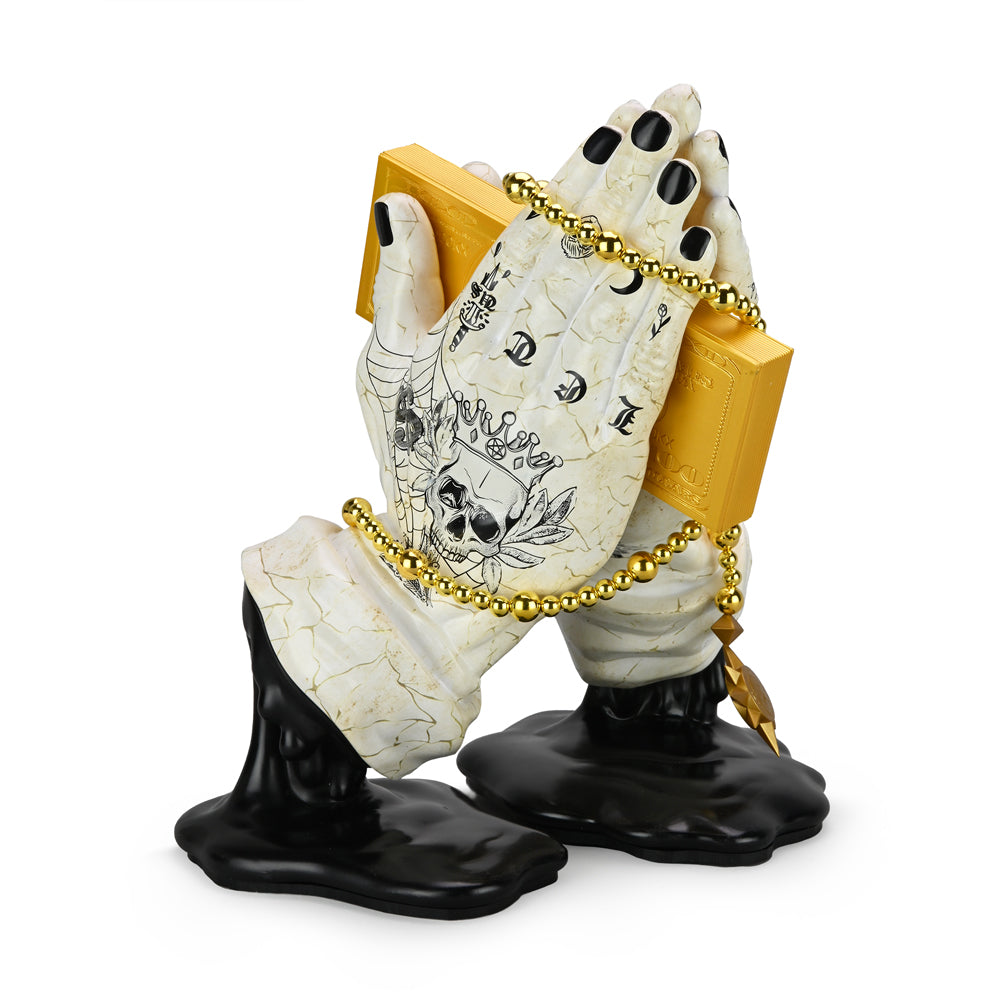 Let Us Prey 10" Vinyl Art Figure by Frank Kozik - Exclusive Tatted Marble Edition (PRE-ORDER) - Kidrobot - Designer Art Toys