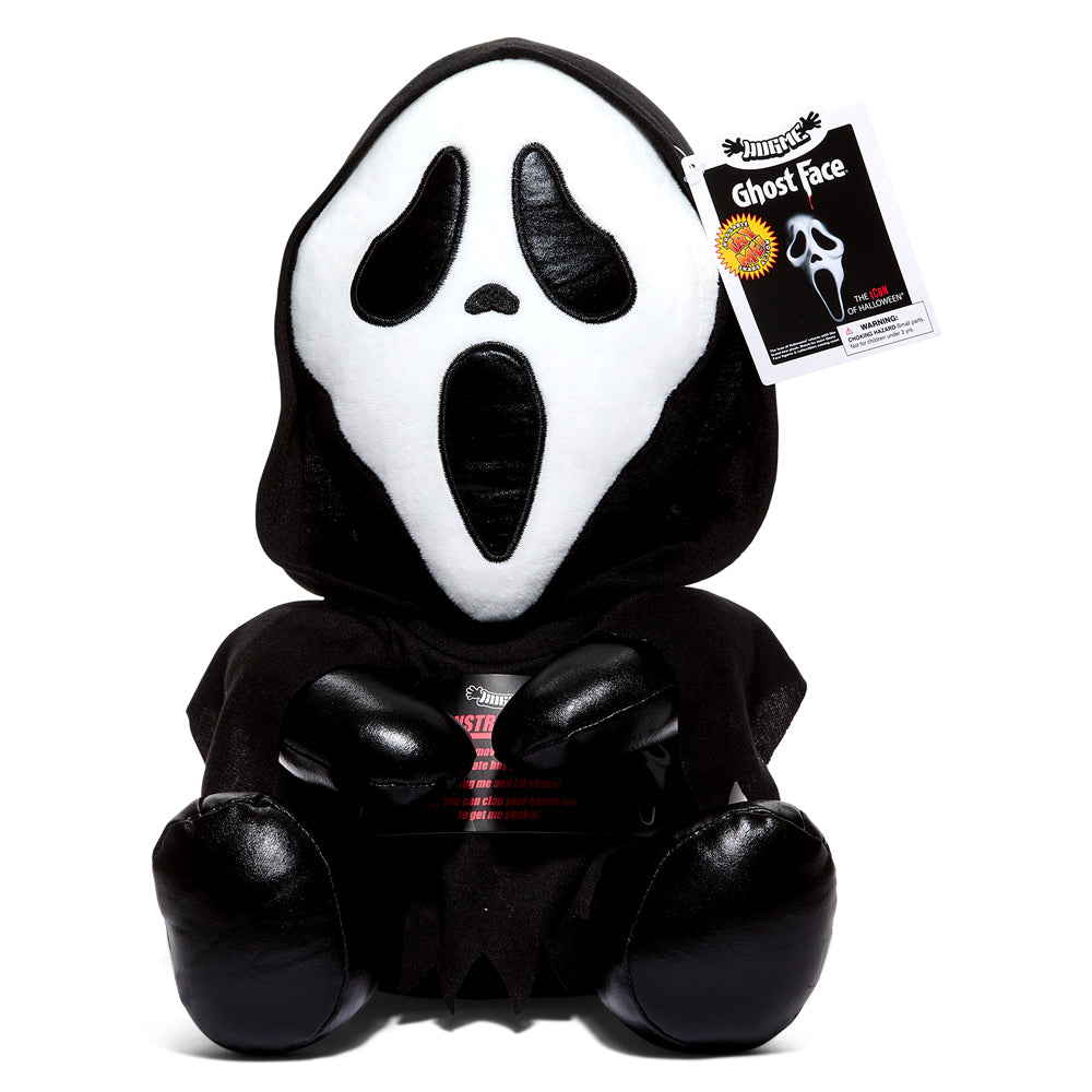 Ghost Face 16" Shake Action Plush by Kidrobot (PRE-ORDER) - Kidrobot - Shop Designer Art Toys at Kidrobot.com