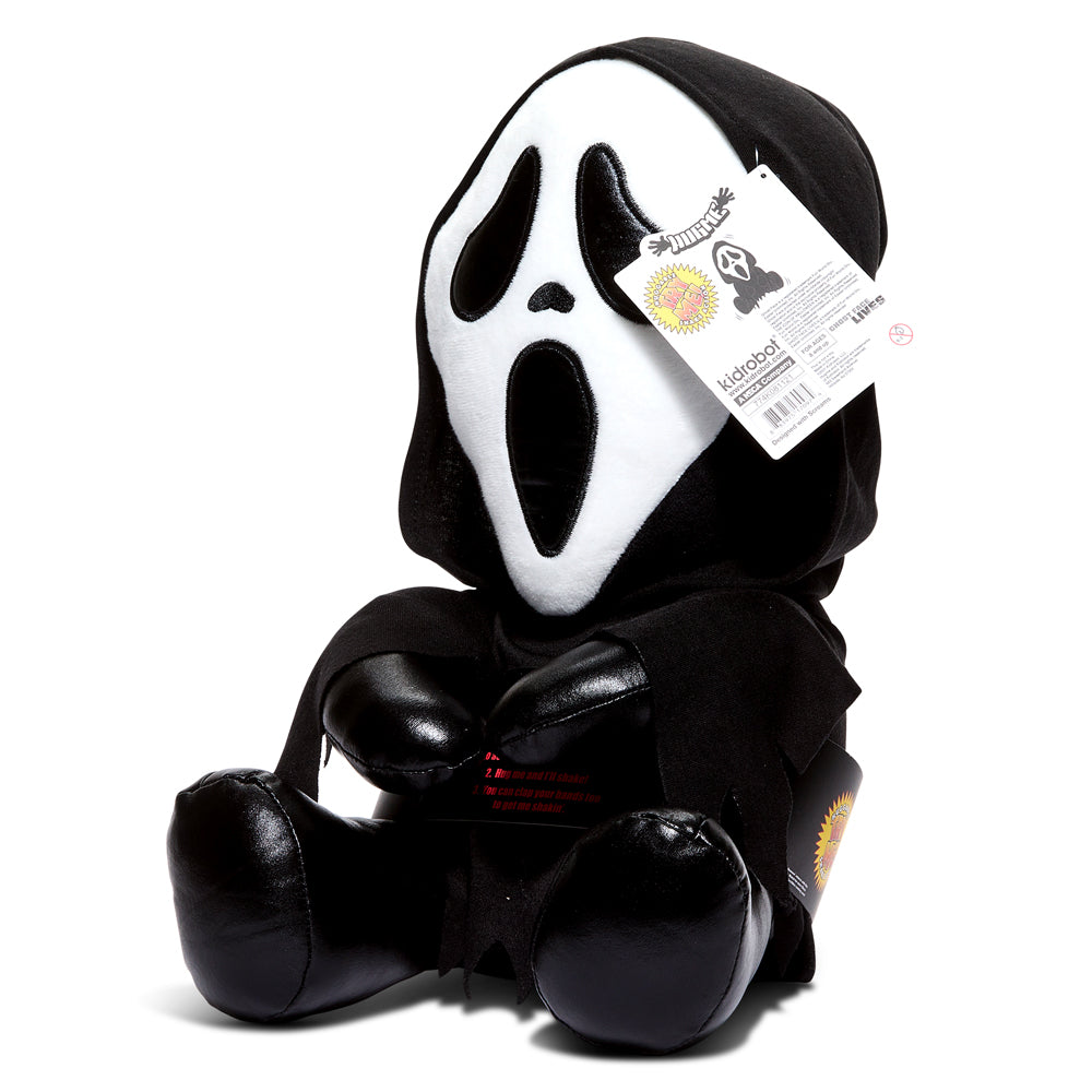 Ghost Face 16" Shake Action Plush by Kidrobot (PRE-ORDER) - Kidrobot - Shop Designer Art Toys at Kidrobot.com