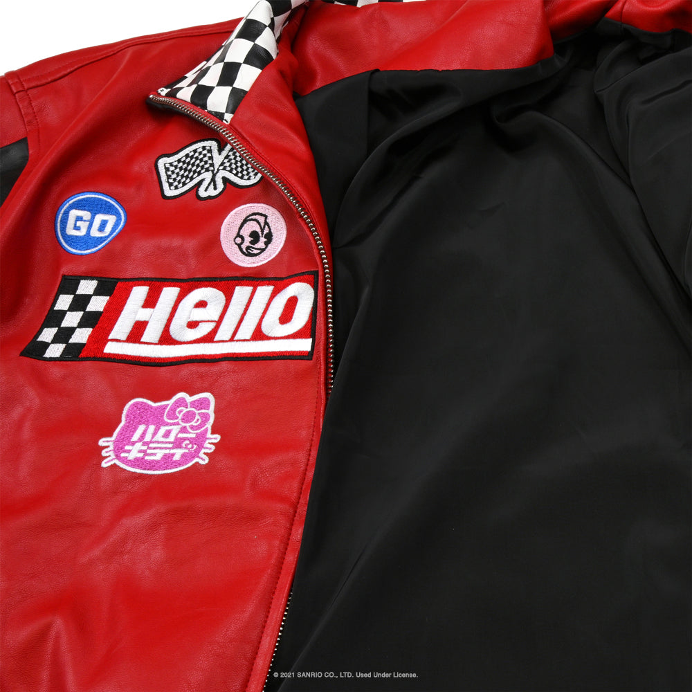 Hello Kitty® Tokyo Speed Red Moto Jacket (PRE-ORDER) - Kidrobot