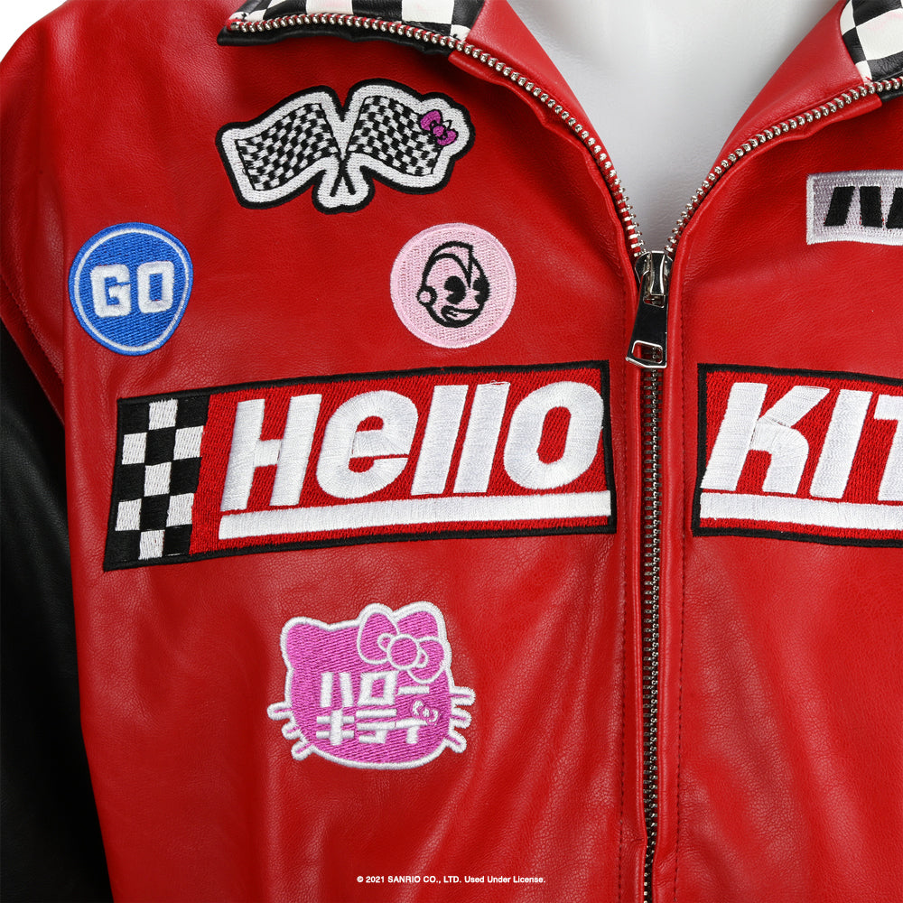 Hello Kitty® Tokyo Speed Red Moto Jacket (PRE-ORDER) - Kidrobot
