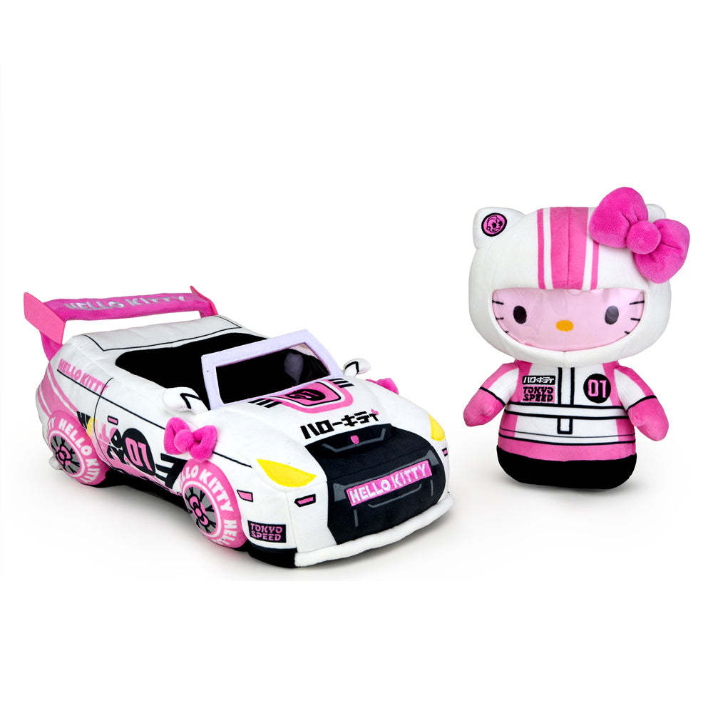 Hello Kitty® and Friends Tokyo Speed Racer Hello Kitty 13" Interactive Plush - Kidrobot - Shop Designer Art Toys at Kidrobot.com