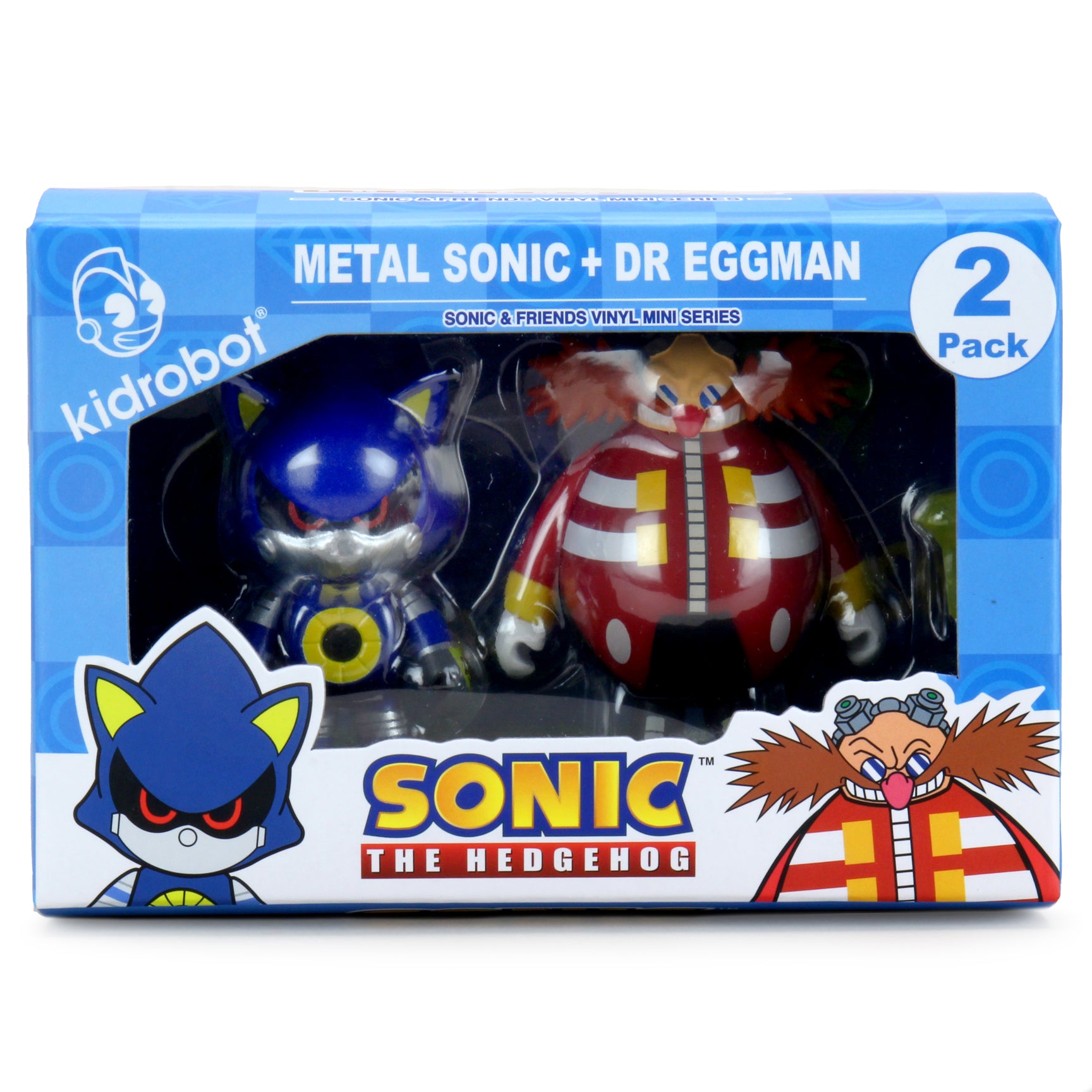 Sonic the Hedgehog 3" Vinyl Figure Dr. Robotnic and Metal Sonic 2-Pack (PRE-ORDER) - Kidrobot - Designer Art Toys