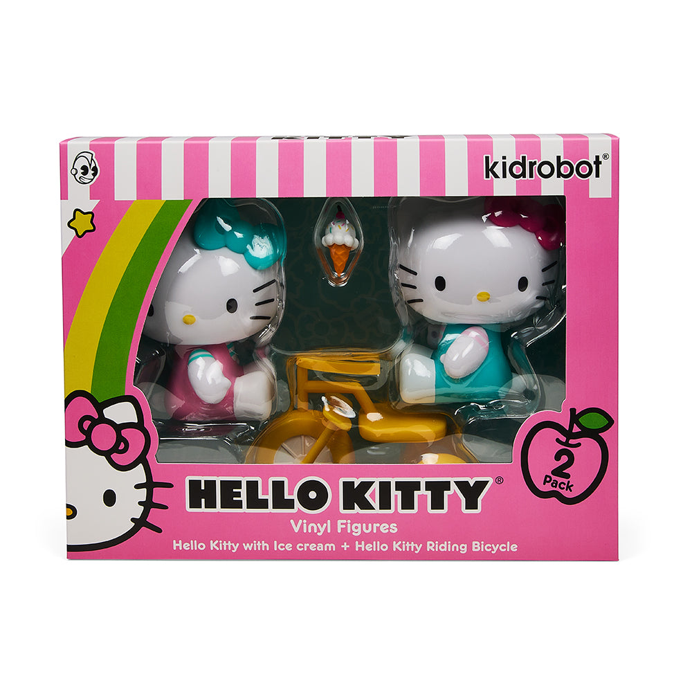 Hello Kitty® Tricycle and Ice Cream Play Theme 4.5” Vinyl Figure 2-Pack Set by Kidrobot - Kidrobot - Shop Designer Art Toys at Kidrobot.com