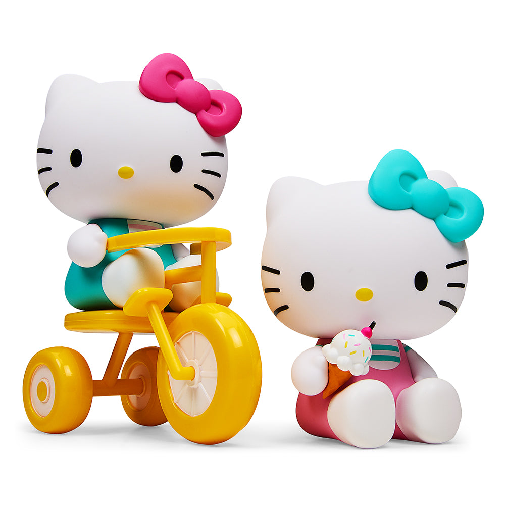 Hello Kitty® Tricycle and Ice Cream Play Theme 4.5” Vinyl Figure 2-Pac