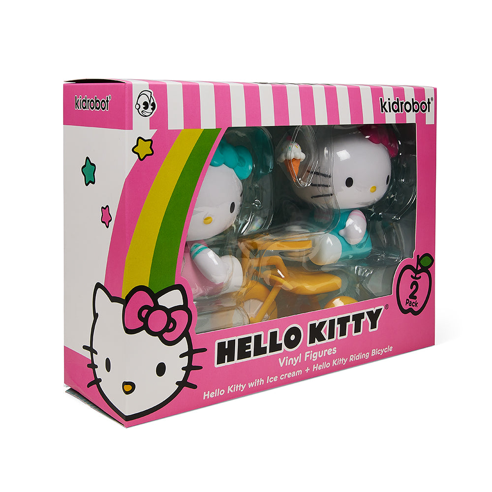Hello Kitty® Tricycle and Ice Cream Play Theme 4.5” Vinyl Figure 2-Pac