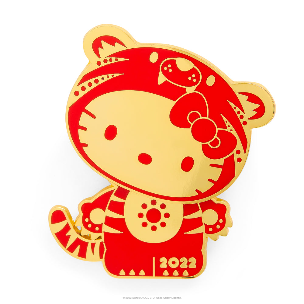 Kidrobot Hello Kitty Year of The Tiger Enamel Pin