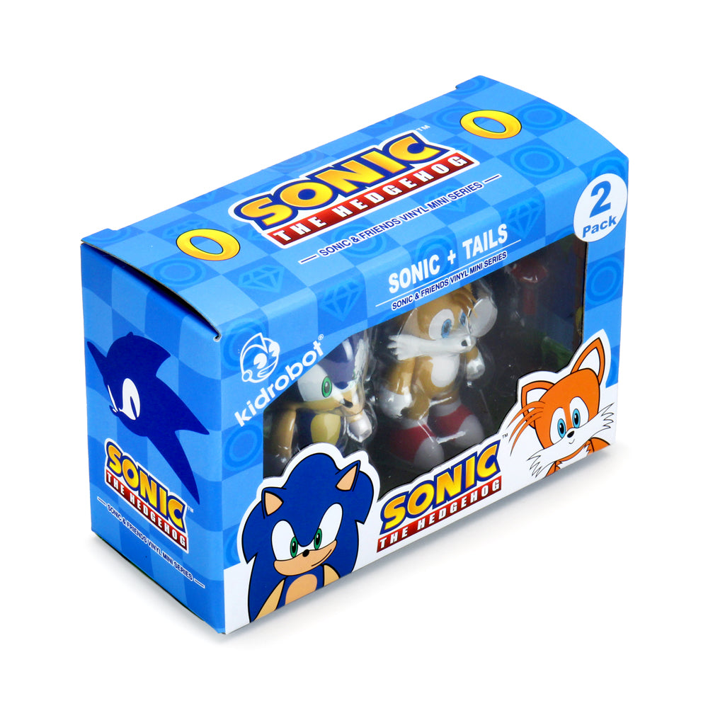 Sonic the Hedgehog 3" Vinyl Figure Sonic and Tails 2-Pack (PRE-ORDER) - Kidrobot - Designer Art Toys