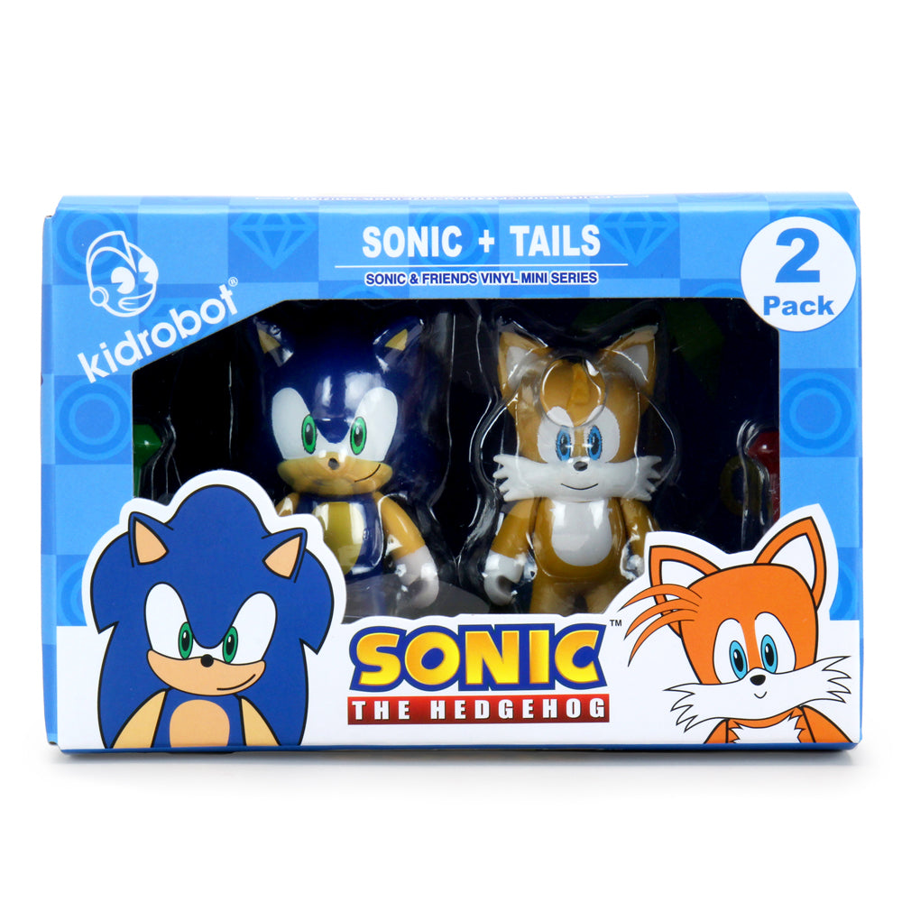 Sonic the Hedgehog 3" Vinyl Figure Sonic and Tails 2-Pack (PRE-ORDER) - Kidrobot - Designer Art Toys