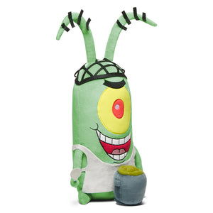 SpongeBob SquarePants Kamp Koral Plankton HugMe Shake Action 13" Plush (PRE-ORDER) - Kidrobot - Shop Designer Art Toys at Kidrobot.com