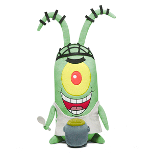 SpongeBob SquarePants Kamp Koral Plankton HugMe Shake Action 13" Plush (PRE-ORDER) - Kidrobot - Shop Designer Art Toys at Kidrobot.com