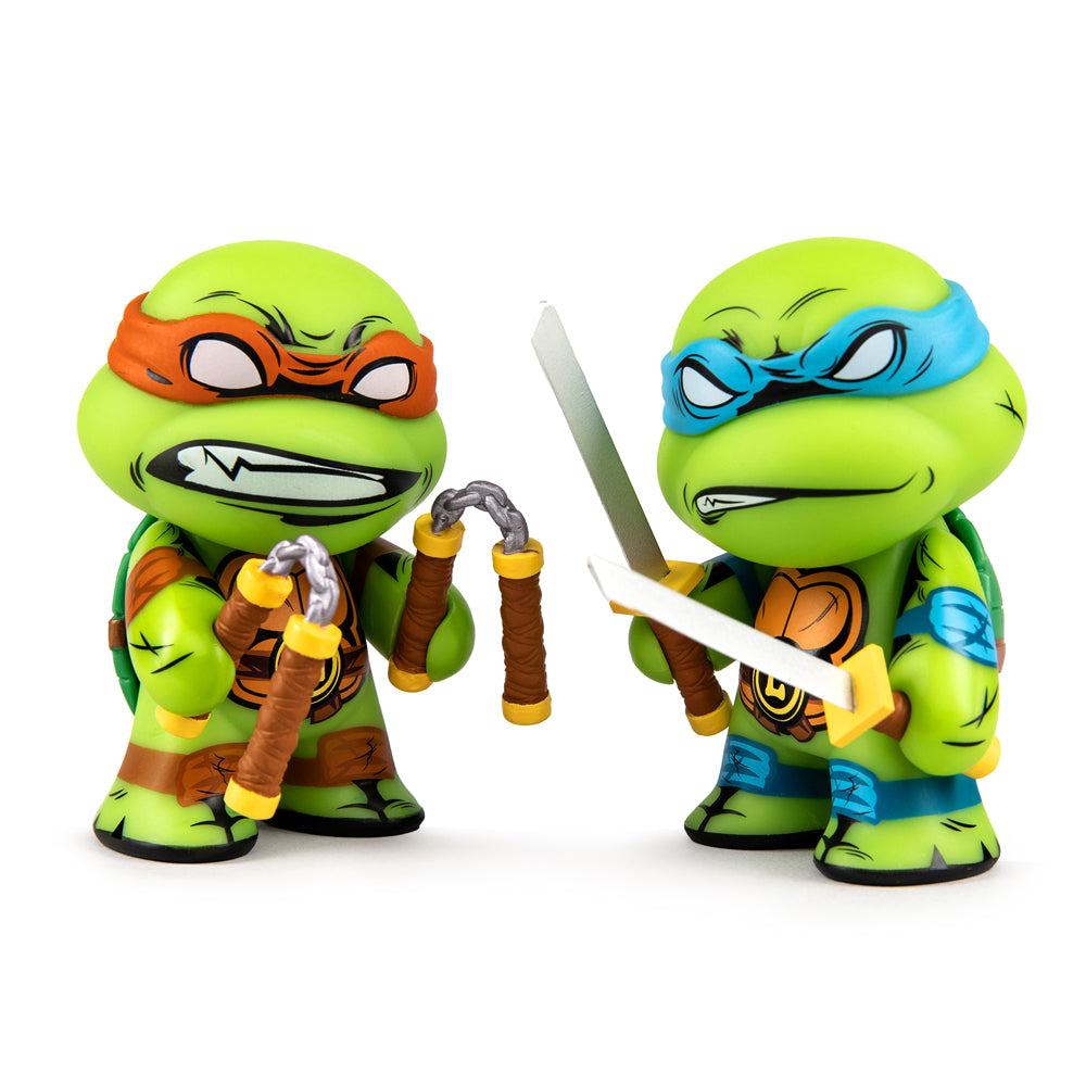 Teenage Mutant Ninja Turtles Leonardo & Michelangelo 3 Vinyl Figure 2 -  Kidrobot