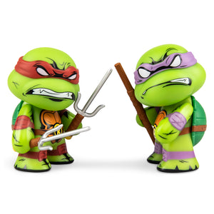 Teenage Mutant Ninja Turtles Raphael & Donatello 3" Vinyl Figure 2-pack - Kidrobot - Shop Designer Art Toys at Kidrobot.com