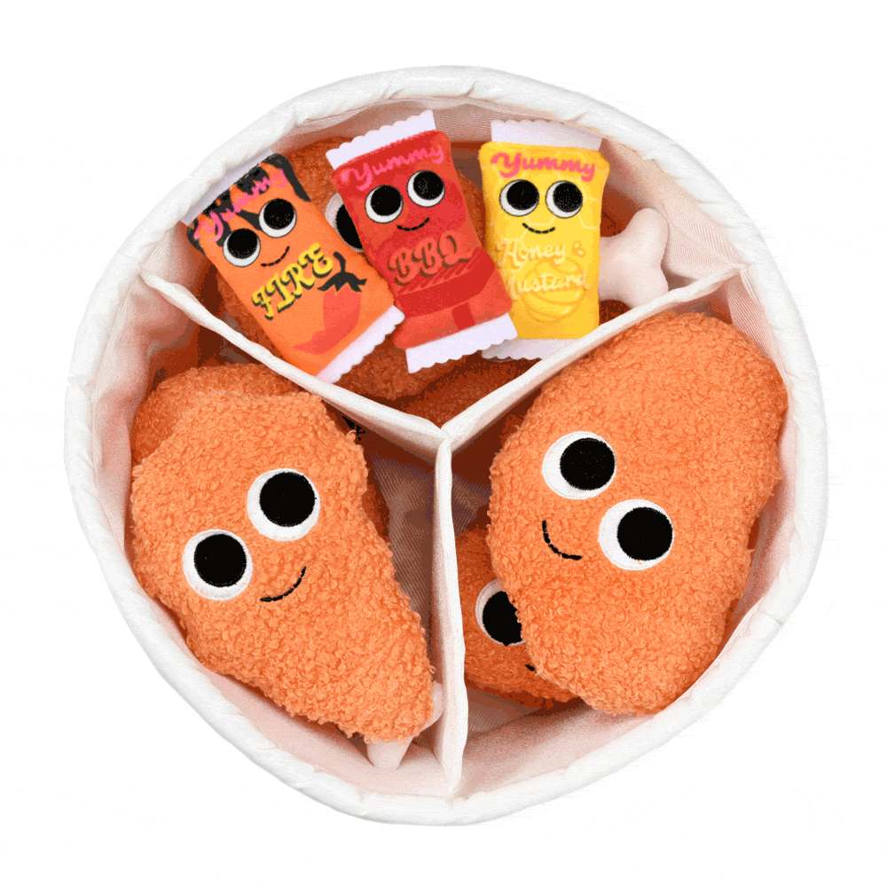 Yummy World Bertha Bucket of Fried Chicken Interactive Plush - Kidrobot