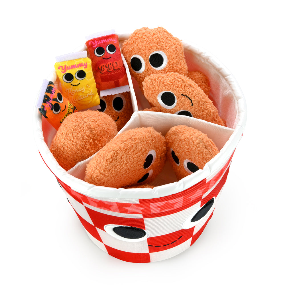 Yummy World Bertha Bucket of Fried Chicken Interactive Plush - Kidrobot