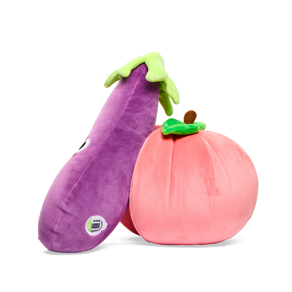 Yummy World Earnest Eggplant & Georgia Peach Plush 2-Pack - Kidrobot - Shop Designer Art Toys at Kidrobot.com
