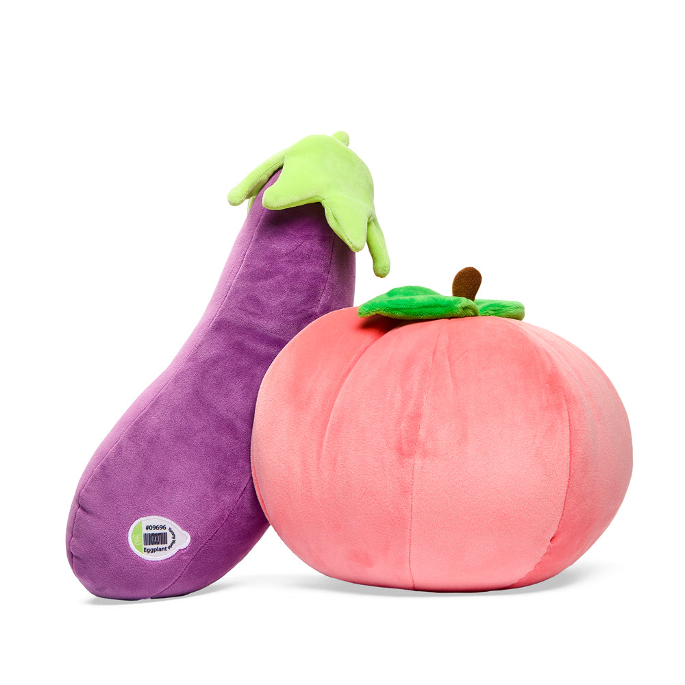 Yummy World Earnest Eggplant & Georgia Peach Plush 2-Pack - Kidrobot - Shop Designer Art Toys at Kidrobot.com