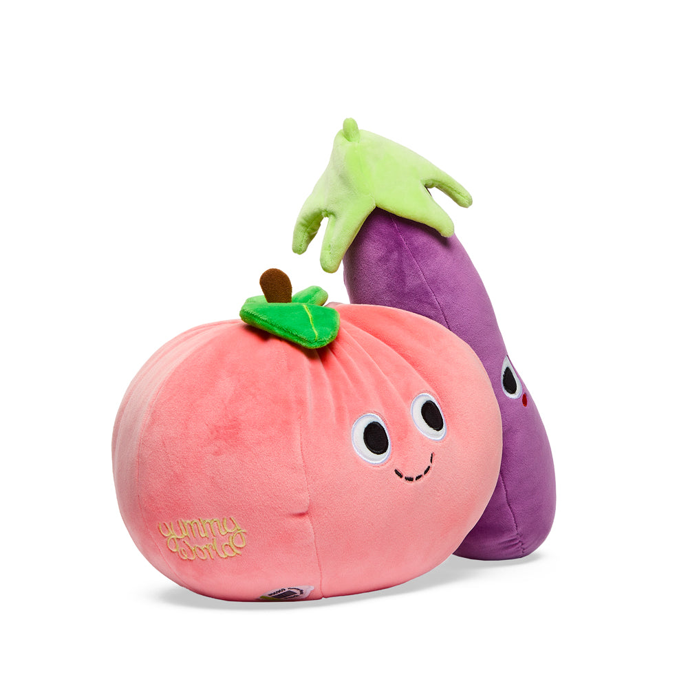 Yummy World Earnest Eggplant & Georgia Peach Plush 2-Pack - Kidrobot - Shop Designer Art Toys at Kidrobot.com