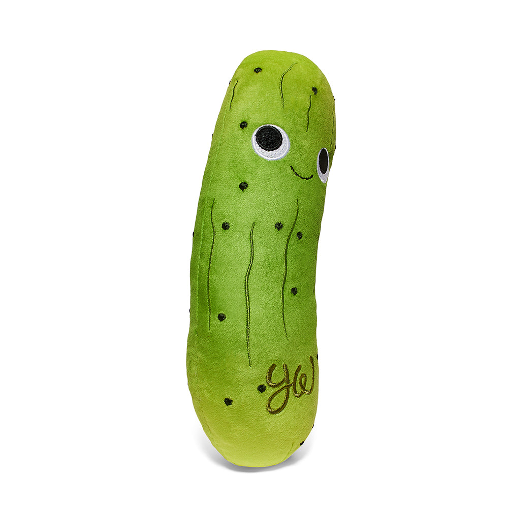 Yummy World Crunchy Pickle in a Bag 10" Interactive Plush (PRE-ORDER) - Kidrobot - Shop Designer Art Toys at Kidrobot.com