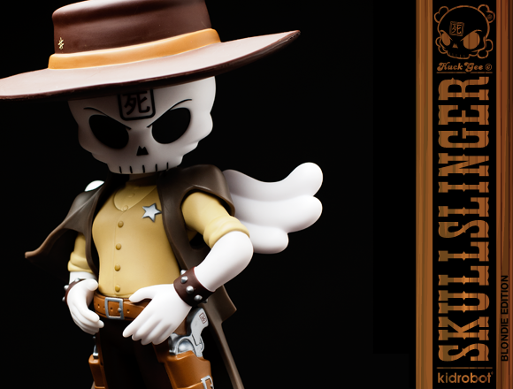 Huck Gee x Kidrobot Skullslinger Art Figure - Blondie Edition - Kidrobot - Shop Designer Art Toys at Kidrobot.com