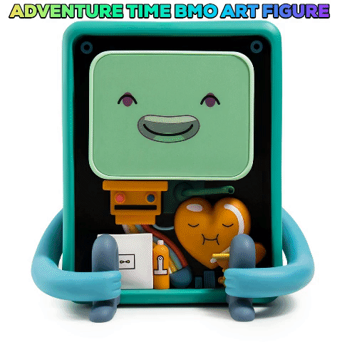 Vinyl Adventure Time BMO Art Figure by Kidrobot showcasing BMO character with detailed design and vibrant colors.