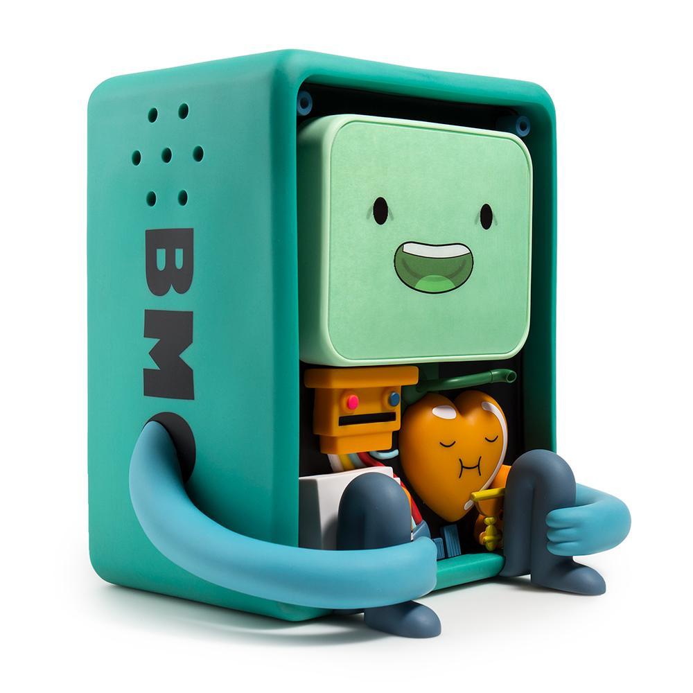 Adventure Time BMO vinyl art figure by Kidrobot, detailed collectible toy with vibrant colors and unique design.