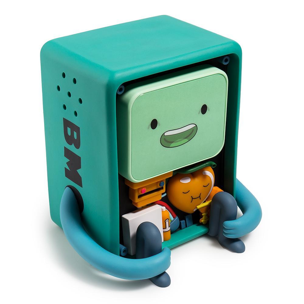 Adventure Time BMO vinyl art figure by Kidrobot, featuring colorful design and detailed character depiction.
