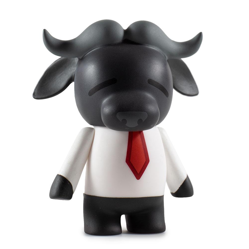 Aggretsuko blind box mini figure by Kidrobot x Sanrio, vinyl collectible with colorful design and character details.