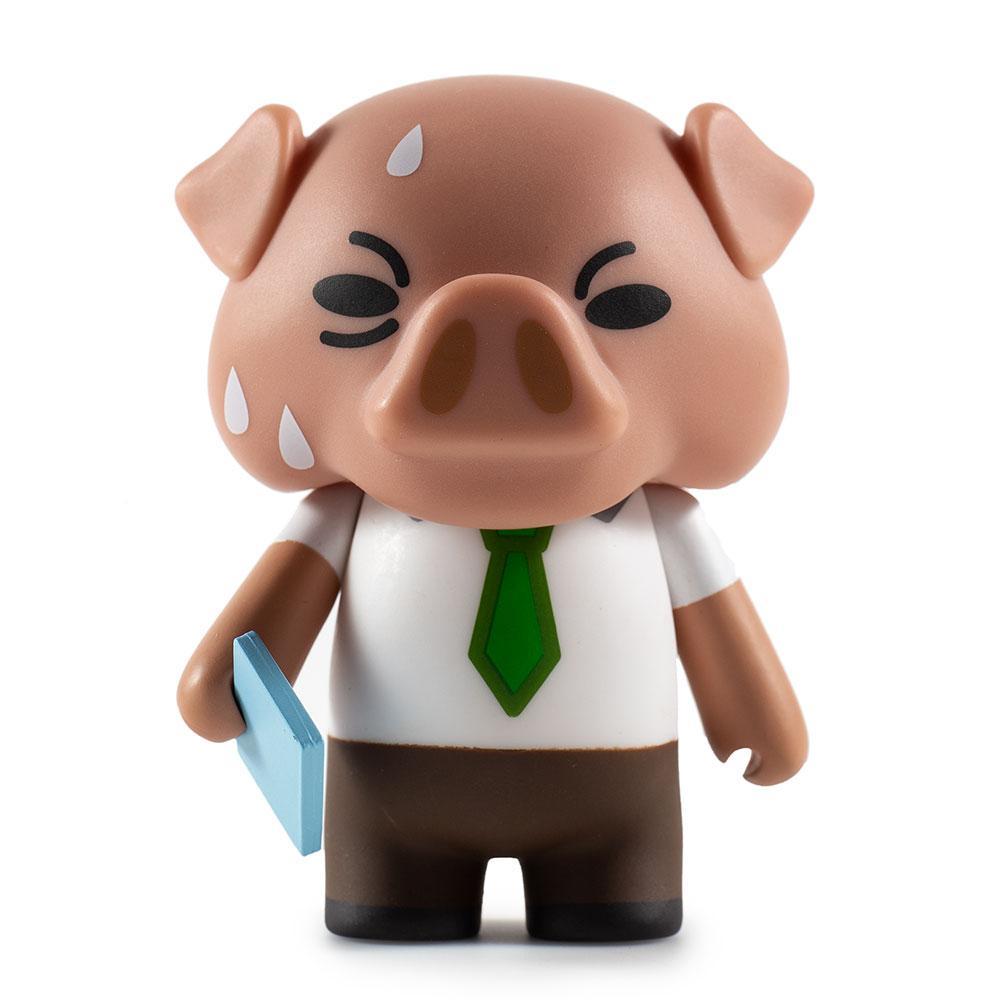 Aggretsuko blind box mini series vinyl figure by Kidrobot and Sanrio, featuring a collectible character in a sealed box.