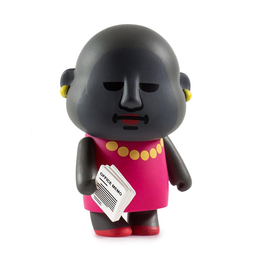Sanrio Aggretsuko blind box mini series figure by Kidrobot, vinyl collectible toy in unopened packaging.