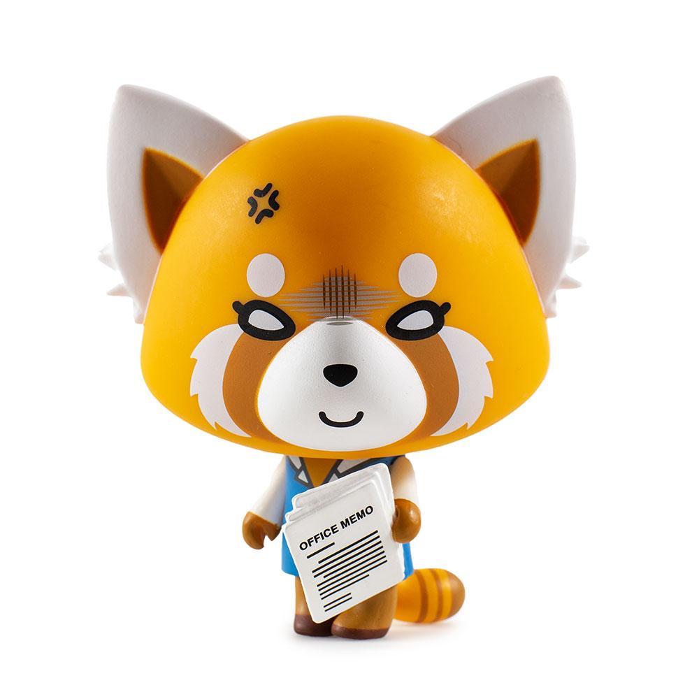 Aggretsuko Blind Box Mini Series figure by Kidrobot and Sanrio, vinyl collectible toy with character design inside a sealed box.