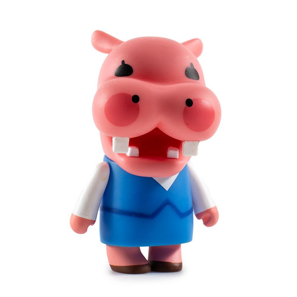 Aggretsuko blind box mini series vinyl figure by Kidrobot and Sanrio, featuring a collectible character in a sealed box.