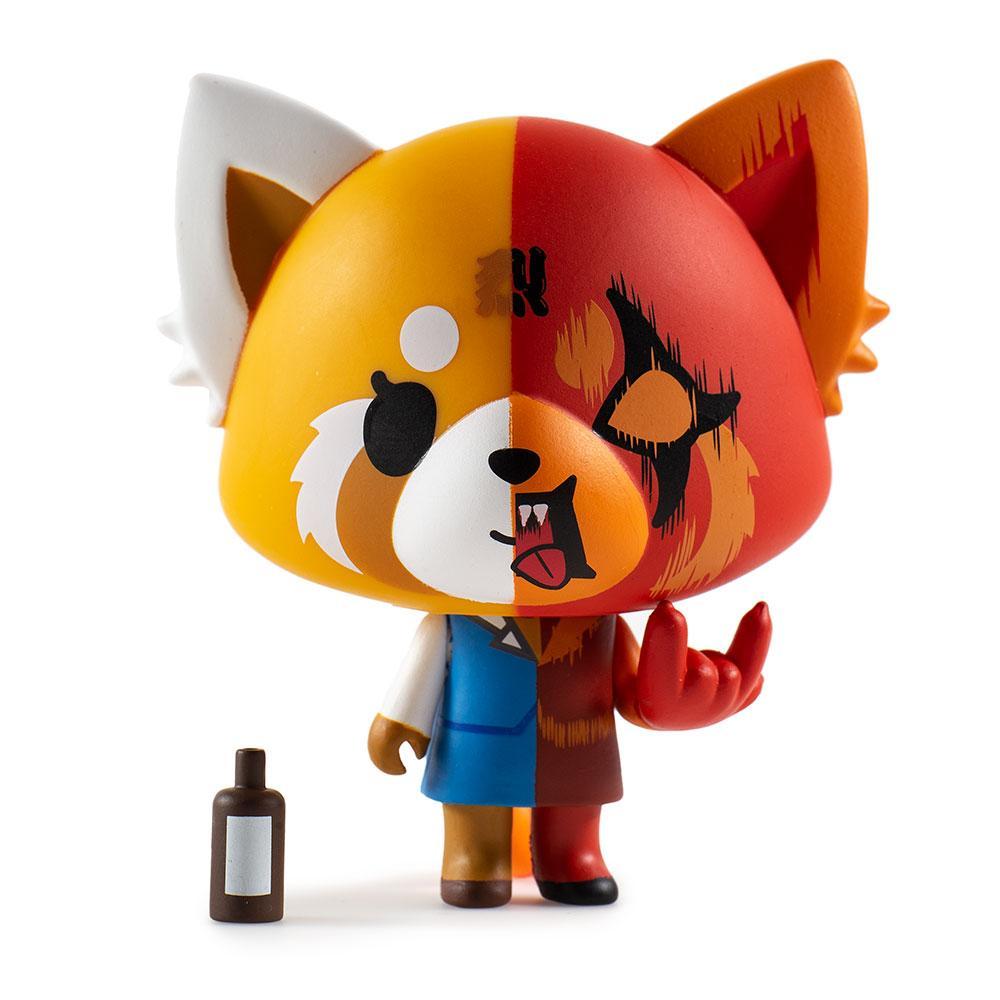 Aggretsuko blind box mini figure by Kidrobot x Sanrio, vinyl collectible toy in sealed packaging.