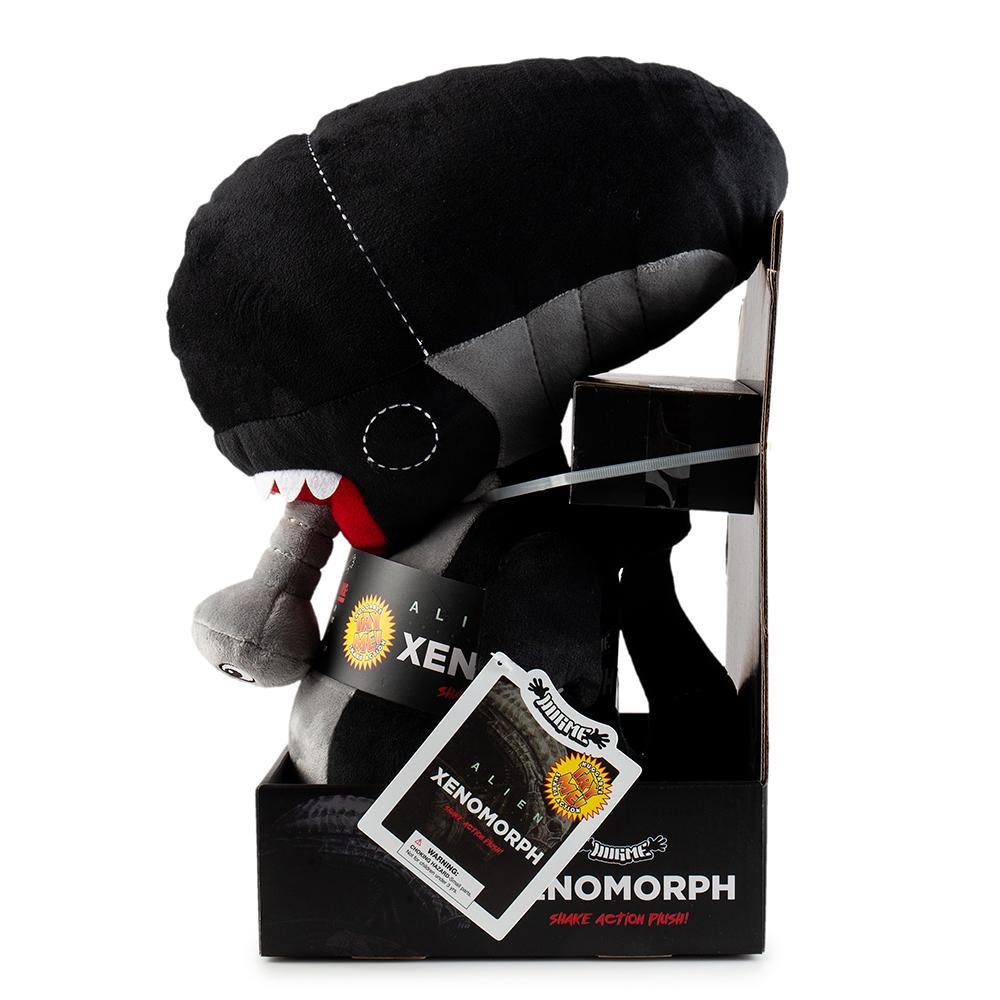 16-inch Alien Xenomorph HugMe vibrating plush toy by Kidrobot, soft plush with detailed alien features and cuddly texture.