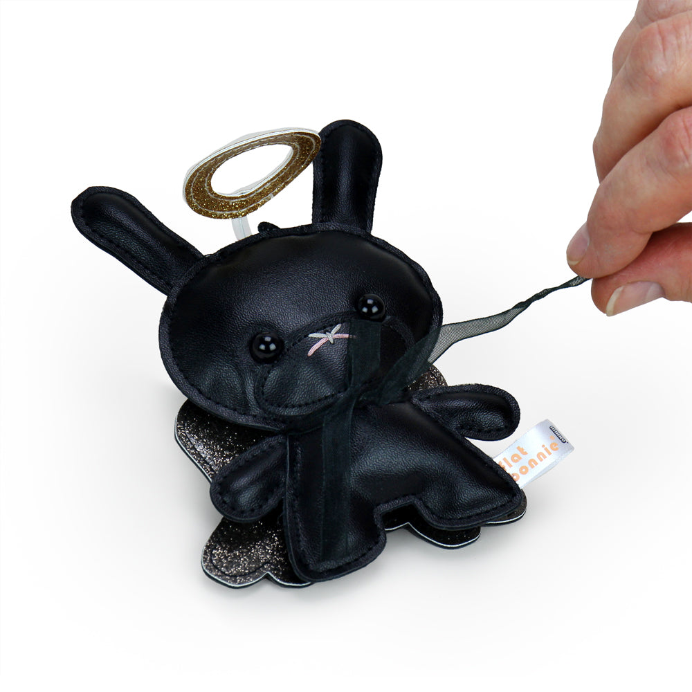 Flat Bonnie plush Annual Holiday Dunny 5-inch ornament in the Dreamy Edition, featuring a soft, detailed holiday-themed design.