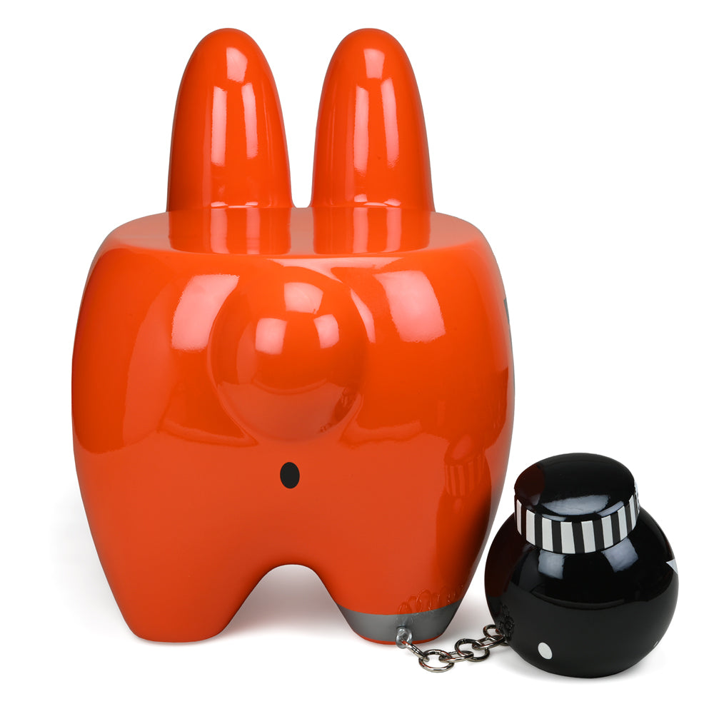 Kidrobot Art Giant Buddies 4 Lyfe Smorkin' Labbit fiberglass stool featuring a colorful, cartoon-style Labbit design.