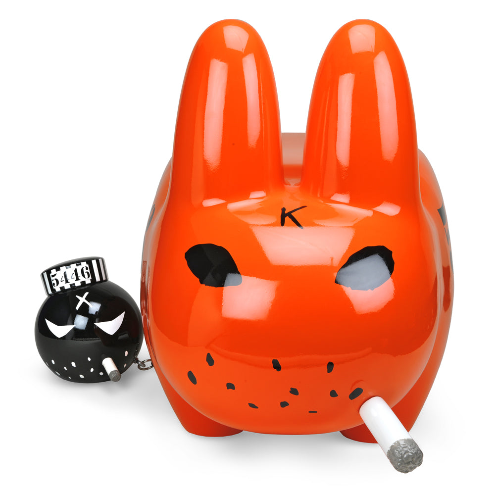Fiberglass Art Giant Buddies 4 Lyfe Smorkin' Labbit Stool by Kidrobot, featuring a bold, cartoon-style Labbit character design.