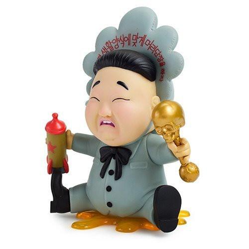 Baby Huey 8-inch art figure by Frank Kozik, featuring a gray vinyl and plastic design with detailed cartoon-style character.