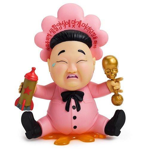 Baby Huey 8-inch art figure by Frank Kozik, gray vinyl and plastic sculpture featuring a playful cartoon duck design.
