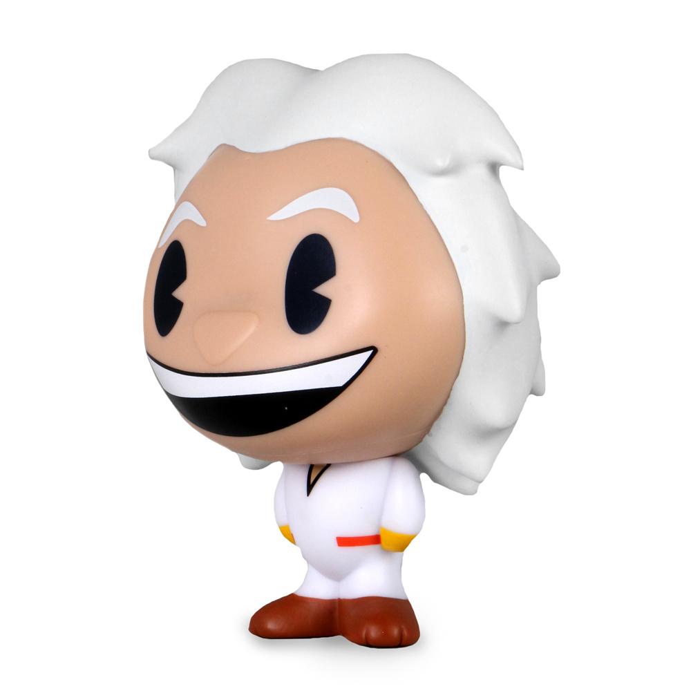 Back to the Future Doc Brown BHUNNY 4-inch vinyl figure, featuring detailed design and iconic character from the movie.