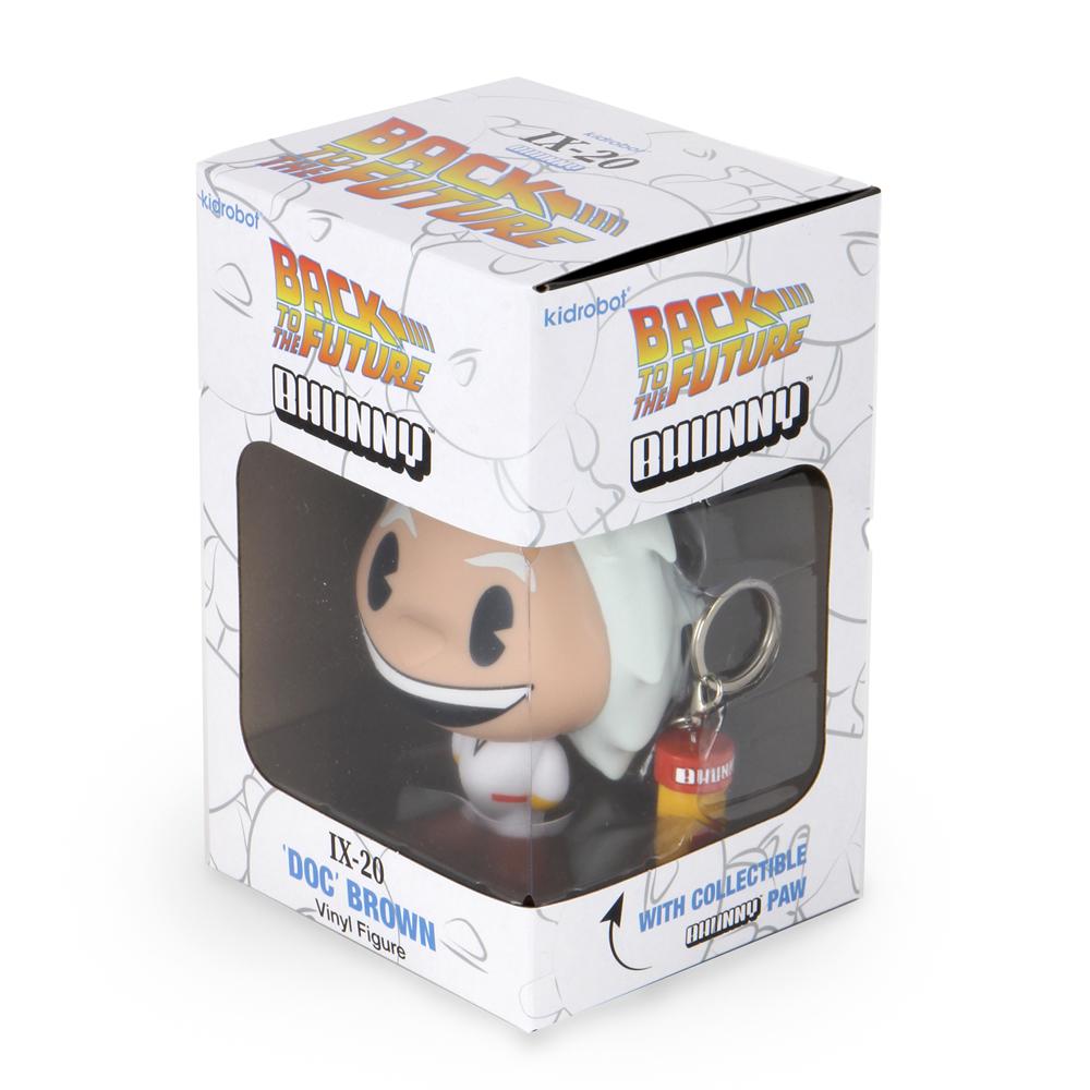 Back to the Future Doc Brown BHUNNY 4-inch vinyl figure from the IX-20 series, featuring detailed design and iconic costume.