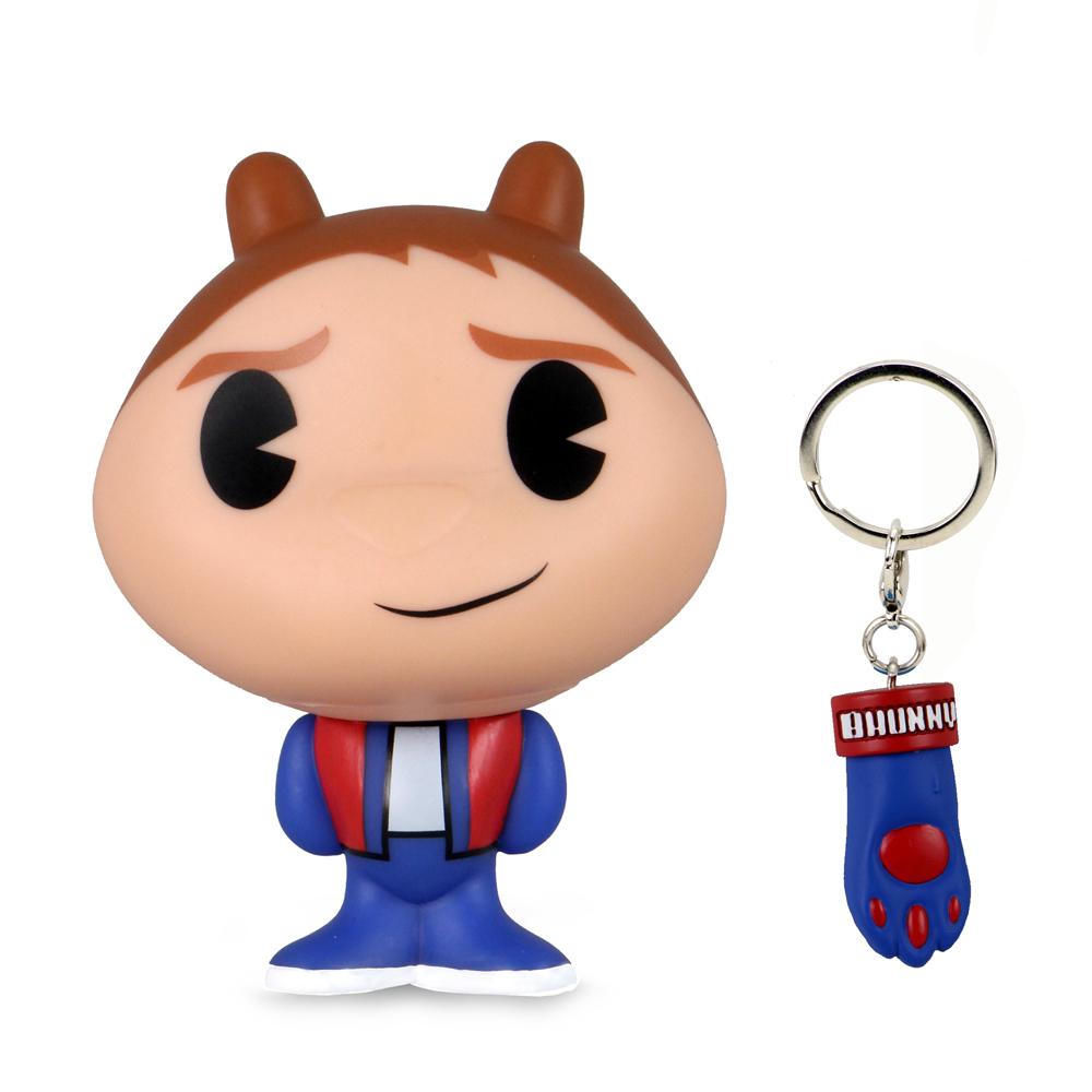 Back to the Future Marty McFly BHUNNY 4-inch vinyl figure from the Back to the Future collection, featuring Marty in iconic style.