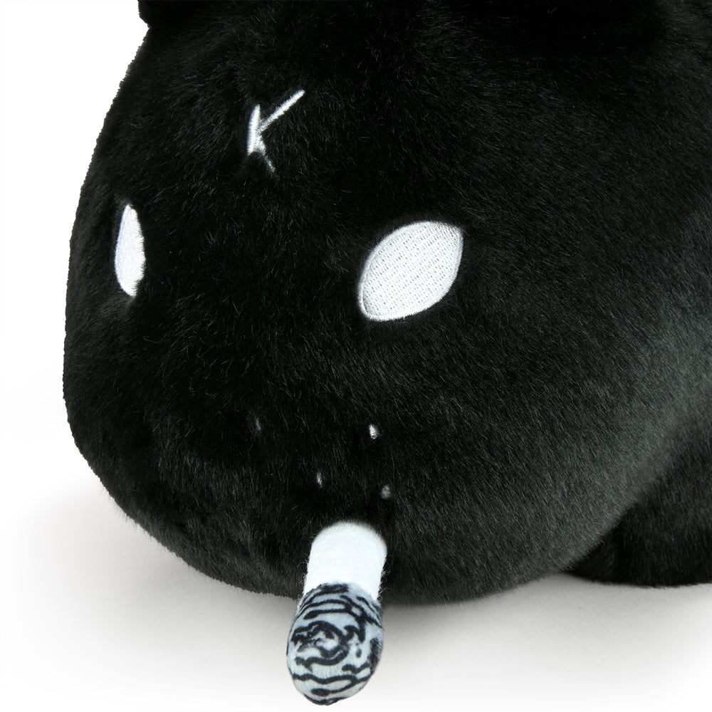 Black edition Backstab Smorkin Labbit 14-inch plush toy, soft and detailed, from the Labbit brand with expressive features.